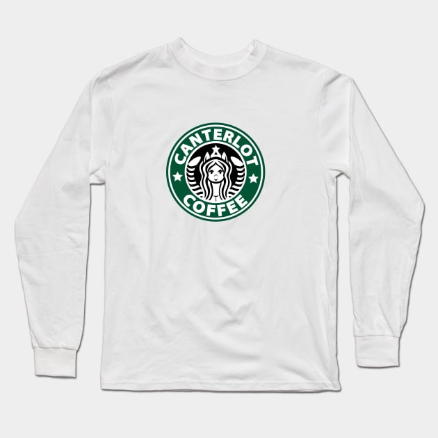 Canterlot Coffee Long Sleeve T-Shirt by ChristaDoodles